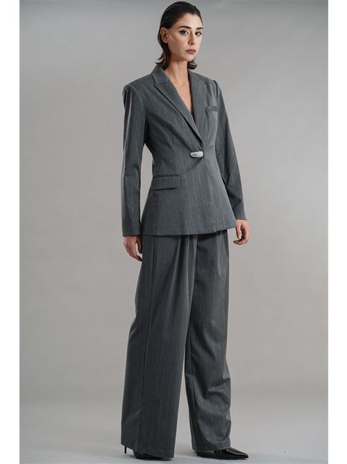 Giacca gessato in lurex Twenty Fourhaitch | NORMA GIACCAGRIGIO LUREX